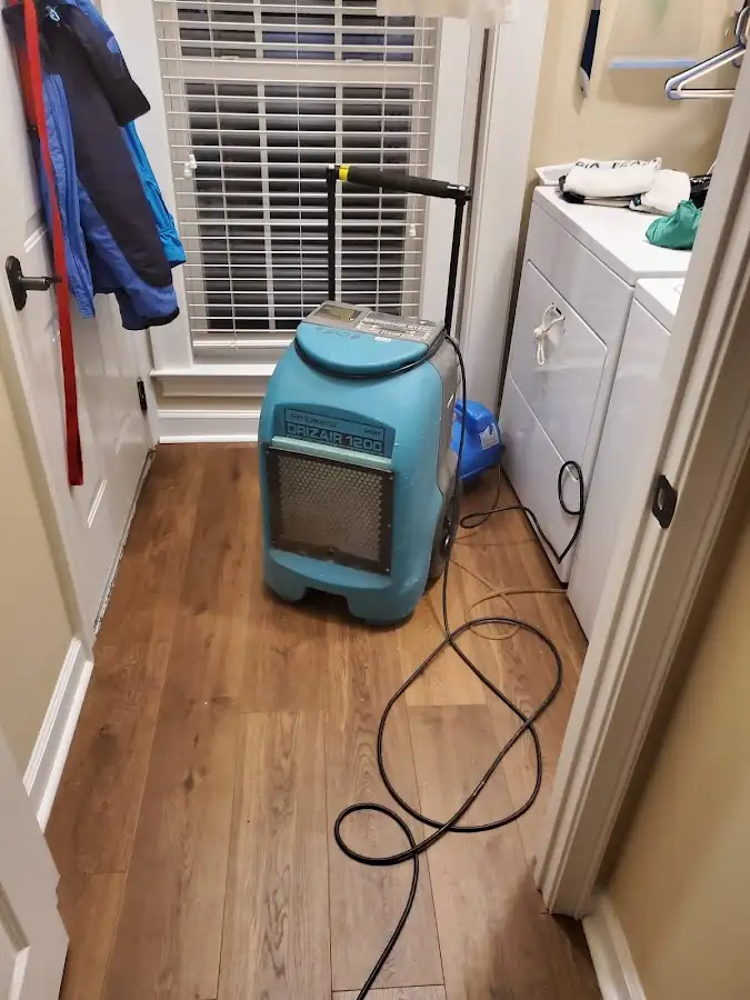 Commercial dehumidifier deployed for Flood Damage Cleanup in Milltown